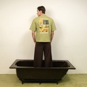 Yangoodsisburma Green Graphic Premium Cotton Tee Small