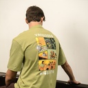 Yangoodsisburma Green Graphic Premium Cotton Tee Small