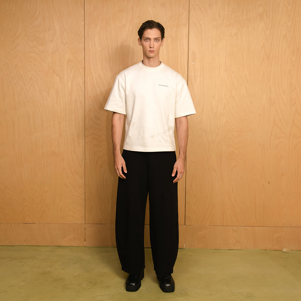 Yangoodsisburma White Graphic Premium Cotton Tee Medium