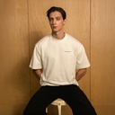 Yangoodsisburma White Graphic Premium Cotton Tee Small