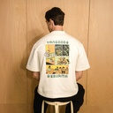 Yangoodsisburma White Graphic Premium Cotton Tee Medium